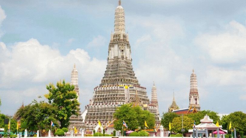 Tempelj Wat Arun v Bangkoku