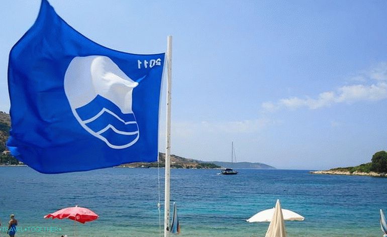 Plaža z modro zastavo Grčija