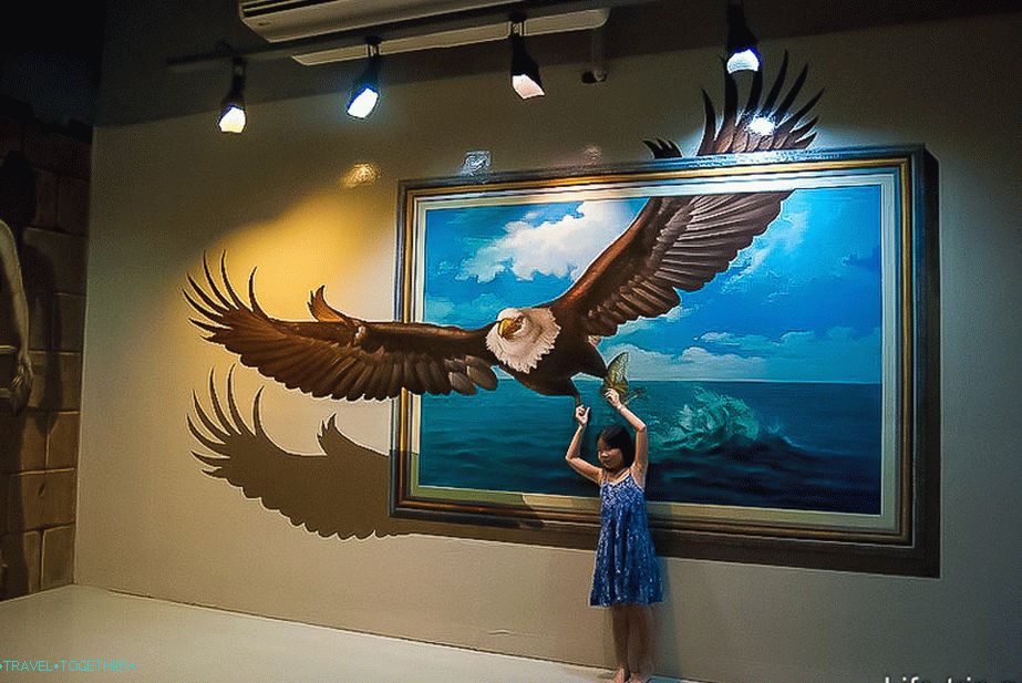 3D galerija v Pattayi - samoportret za otroke in odrasle