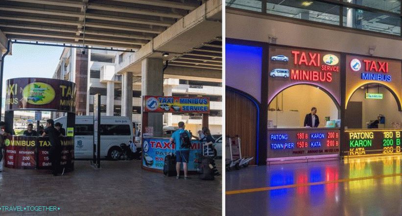 Minibas in stojalo za taksi, mednarodni terminal
