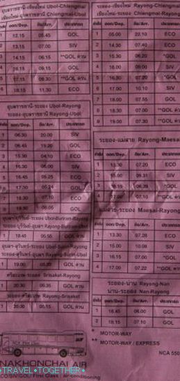 Razpored avtobusnega prevoznika