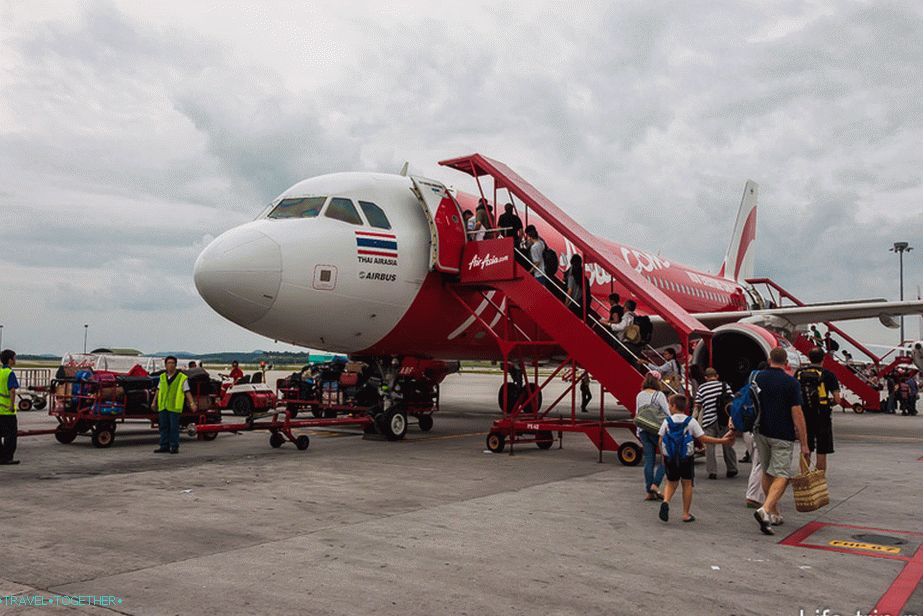 AirAsia je najpomembnejša nizkocenovna letalska družba v Aziji na Tajskem