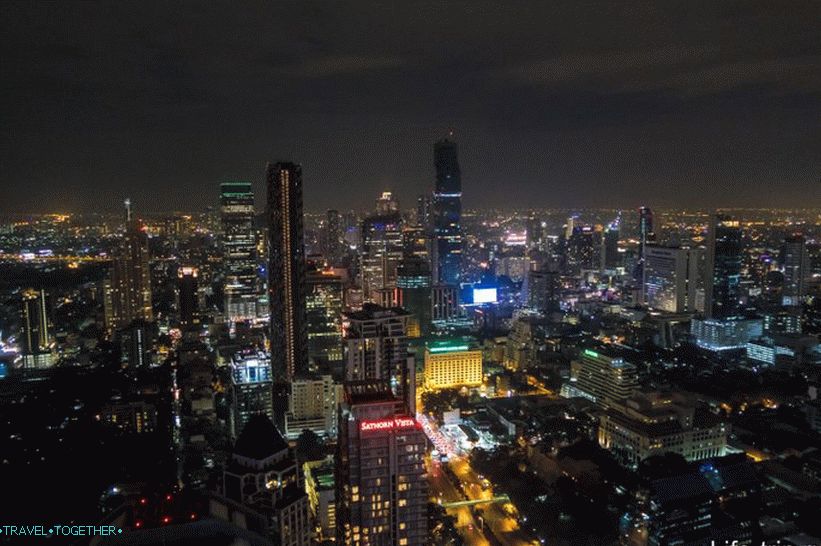 Bar in restavracija Vertigo na strehi Banyan Tree Bangkok - 61. nadstropje