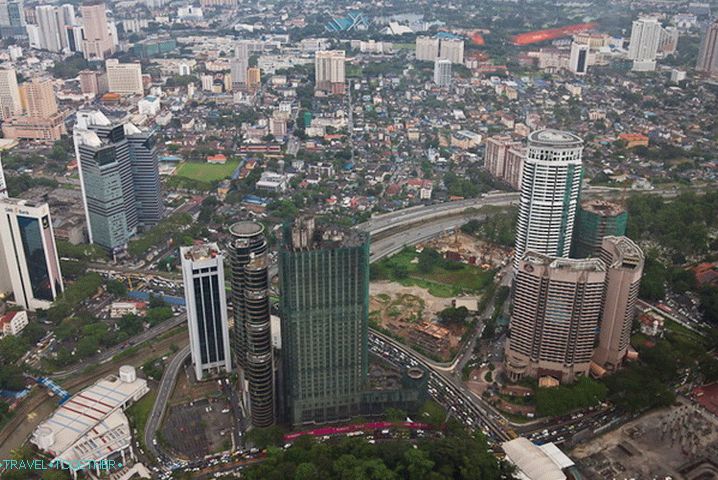 Kuala Lumpur z višine