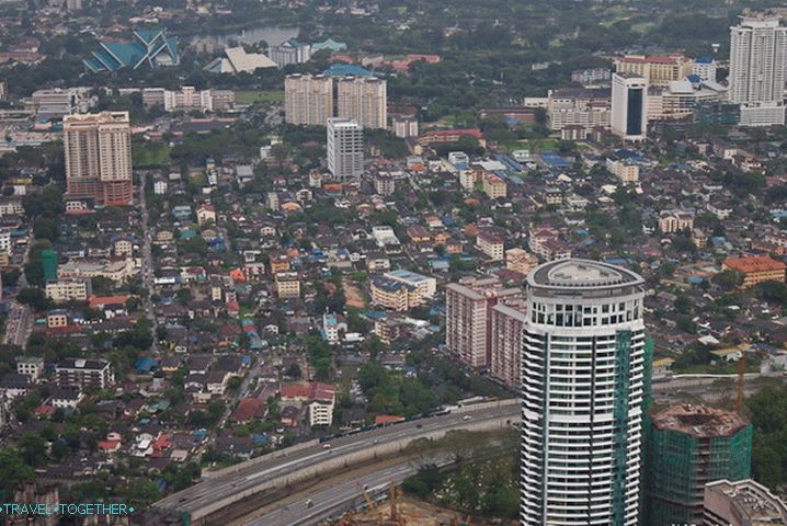 Kuala Lumpur z višine
