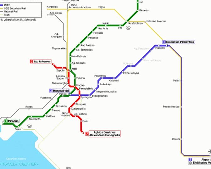 Brezplačen brezžični internet na vlakih in podzemnih postajah v Atenah