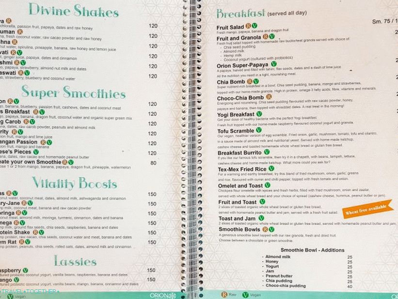 Center Orion na Phanganu - vegetarijanska kavarna, savna, joga in detox