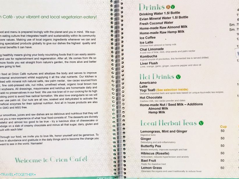 Center Orion na Phanganu - vegetarijanska kavarna, savna, joga in detox