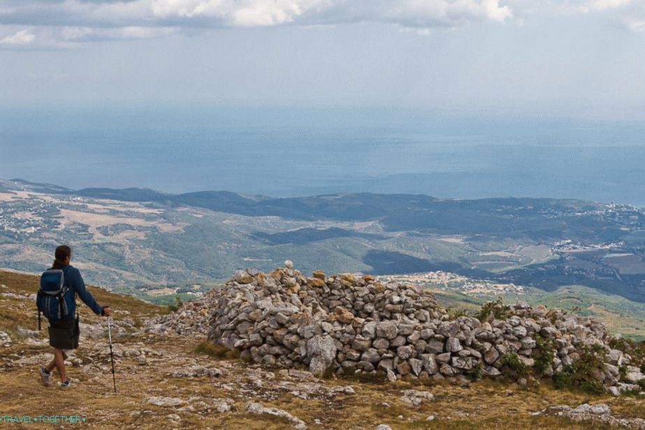 Vzpeli smo se na Chatyr Dag, glavna višina je bila natipkana