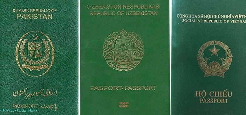 Zelena barva potnega lista