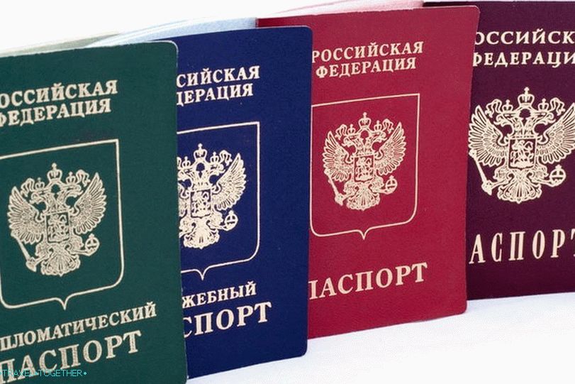 Barve potnih listov Rusije