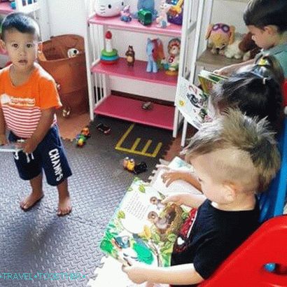 Učenje branja v vrtcu Pattaya