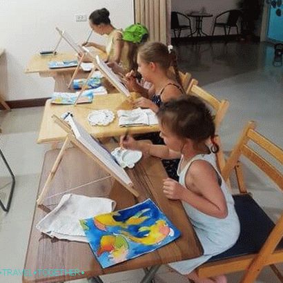 Učenje risanja v vrtcu Pattaya