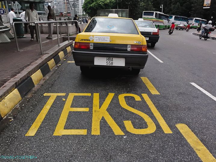 Taxi v Kuala Lumpurju