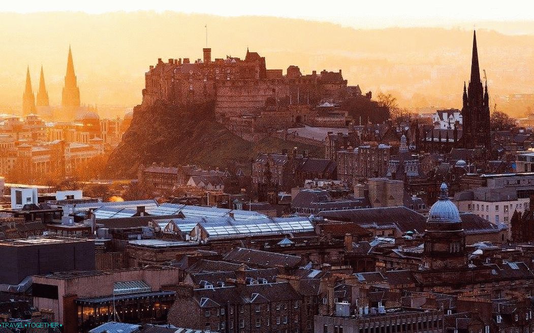 Pogled na grad Edinburgh