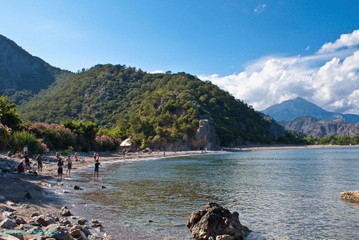Usta reke Ulupinar. Olympos na gori.