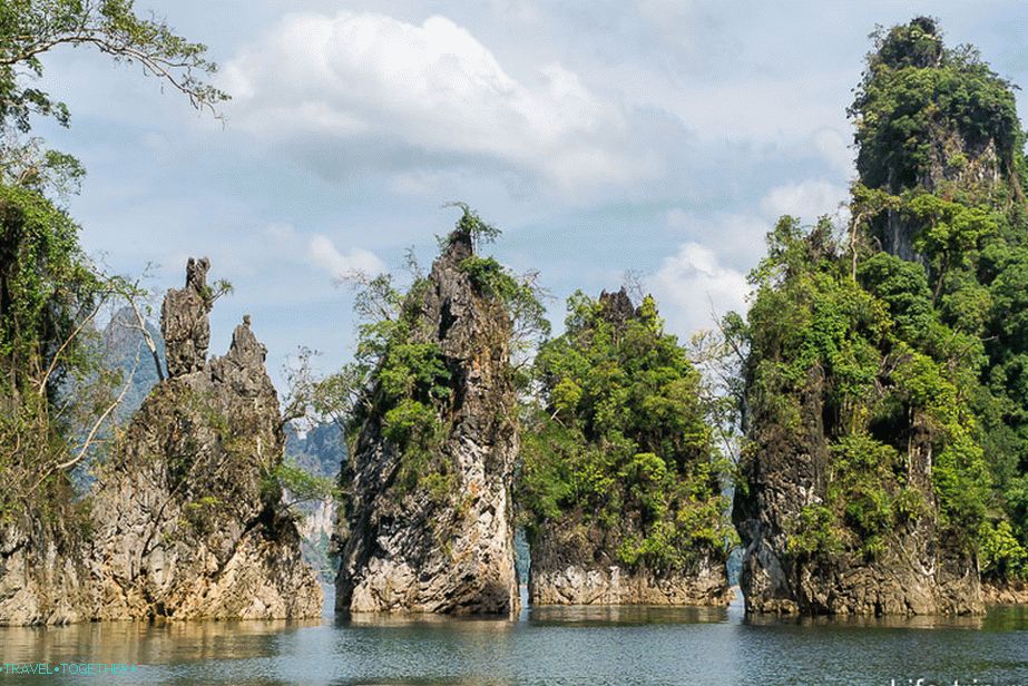 Te 3 skale so simbol narodnega parka Khao Sok