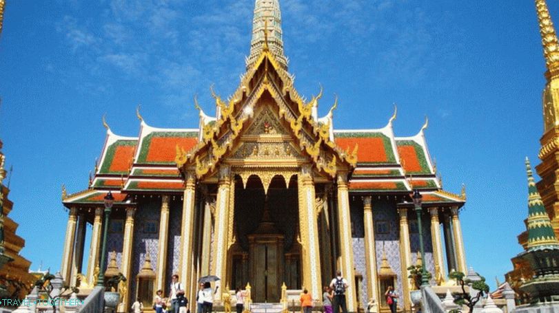 Prasat Phra Thep Bidon v kraljevski palači Bangkok
