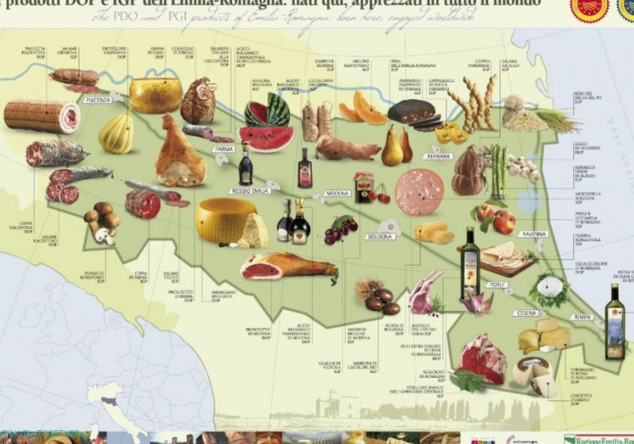 Tradicionalni izdelki Emilia-Romagna