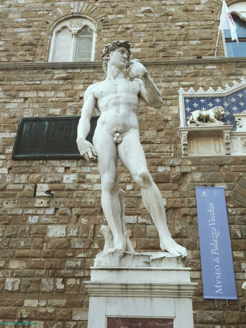 Kopija Michelangelove najbolj znane skulpture