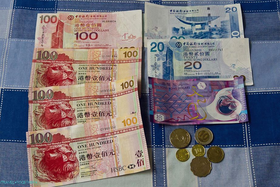 Hongkonški dolarji so povsod označeni kot $, ki se na prvi plaši