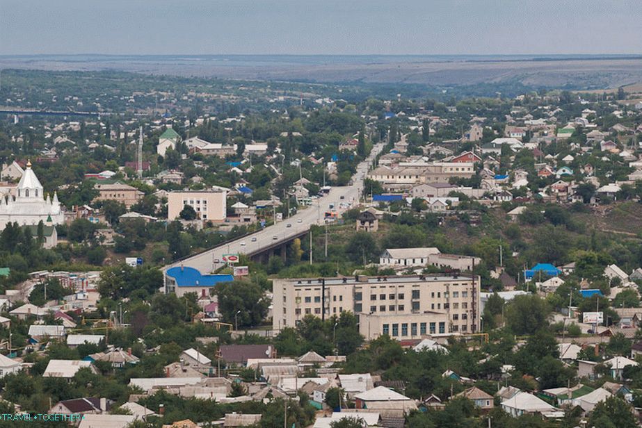 Pogled iz gora straže na mesto Belaya Kalitva