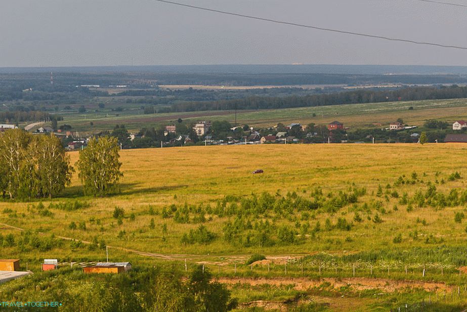 Pogled iz okna na približevanje
