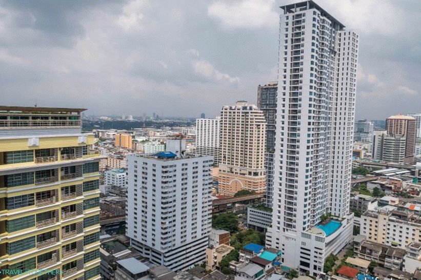 Pogled iz apartmaja na Bangkok