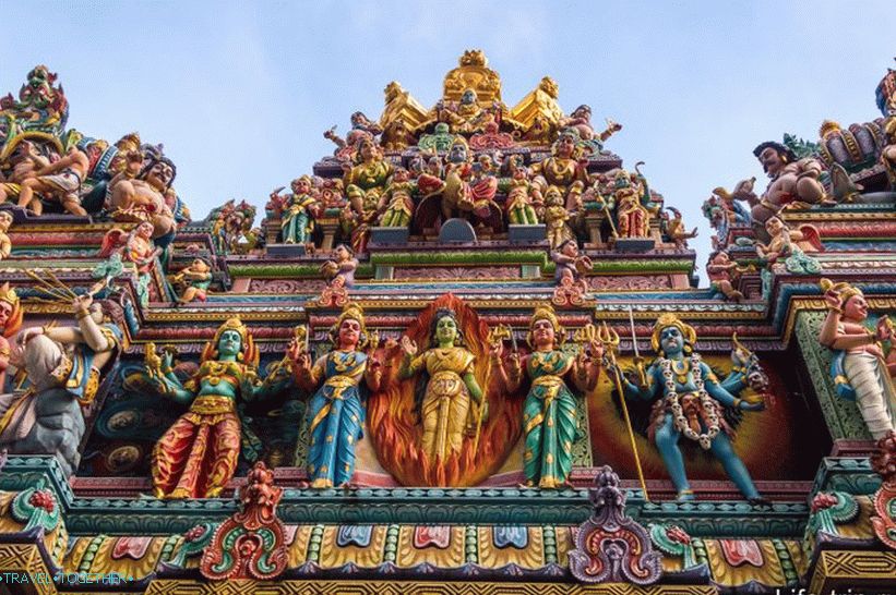 Tempelj Sri Veeramakaliamman v Singapurju - v četrti male Indije
