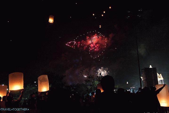 Novo leto na Tajskem, ognjemet festival