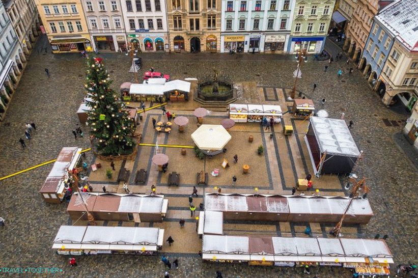 V Liberecu sta območje in božični trg zelo majhna