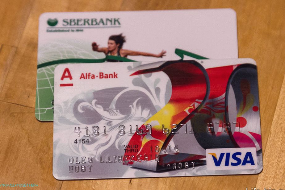 Izdelali Sberbank in Alfabank kartice za Tajsko