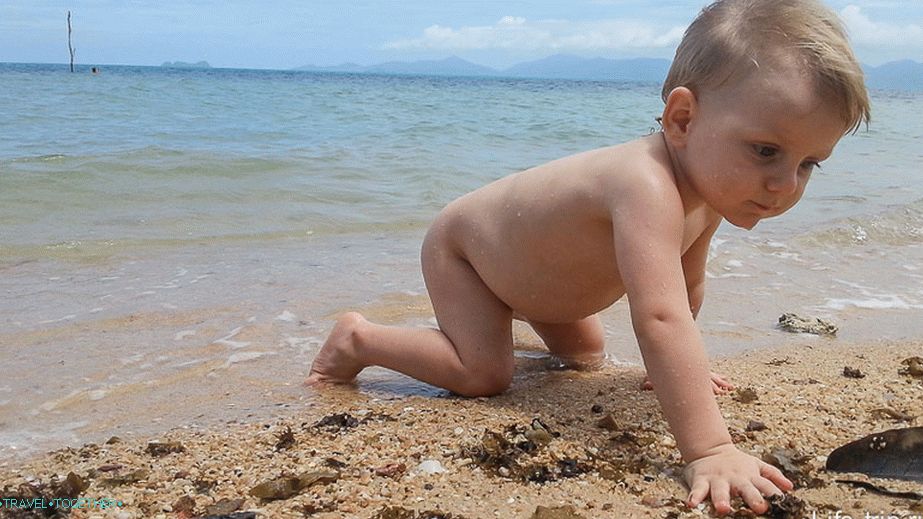 Prvi koraki na pesku Samui