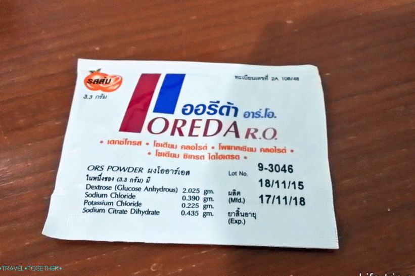 Rehydron analog - pijača, ko je dehidrirana