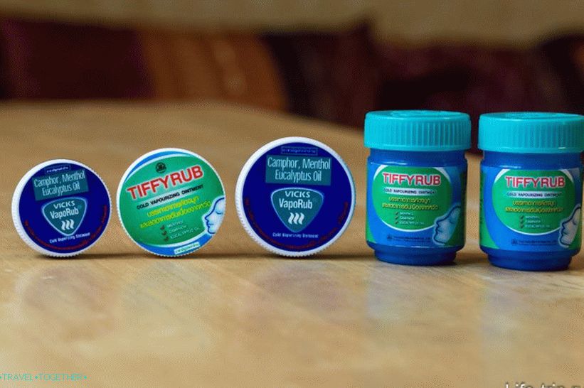 Tiffirub in Vaporub - tajski balzami z mentolom