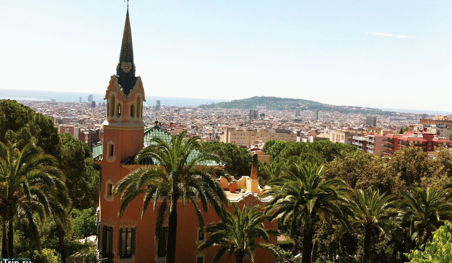 Pogled na Barcelono iz parka Guell