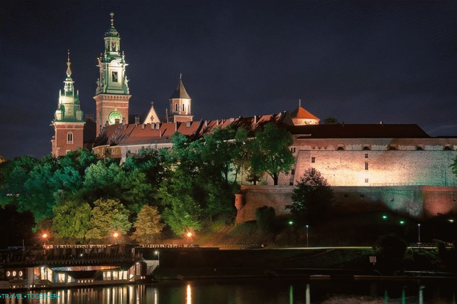 Pogled na Wawel z brega Visle, Krakow