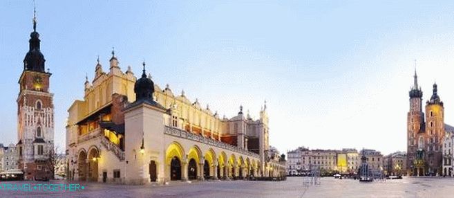 Tržni trg (glavna tržnica) v Krakovu