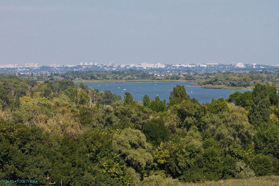 Rostov-on-Don je viden na obzorju
