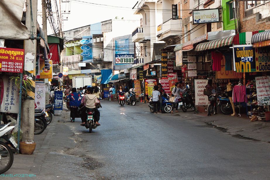 Pogled iz okna na Chiang Mai