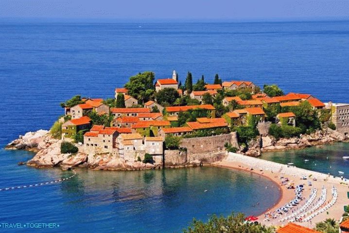 Črna gora, otok hotel Sveti Stefan