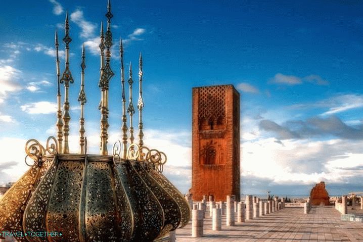 Maroko, Hassan Tower v Rabatu