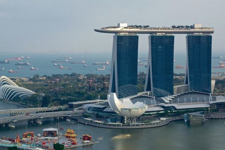Singapur, kompleks zaliv Marina Bay Sands