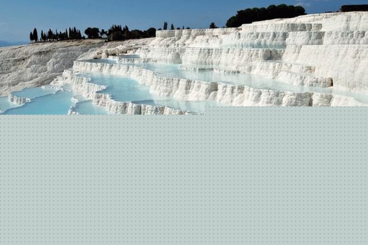 Turčija, naravni kompleks Pamukkale