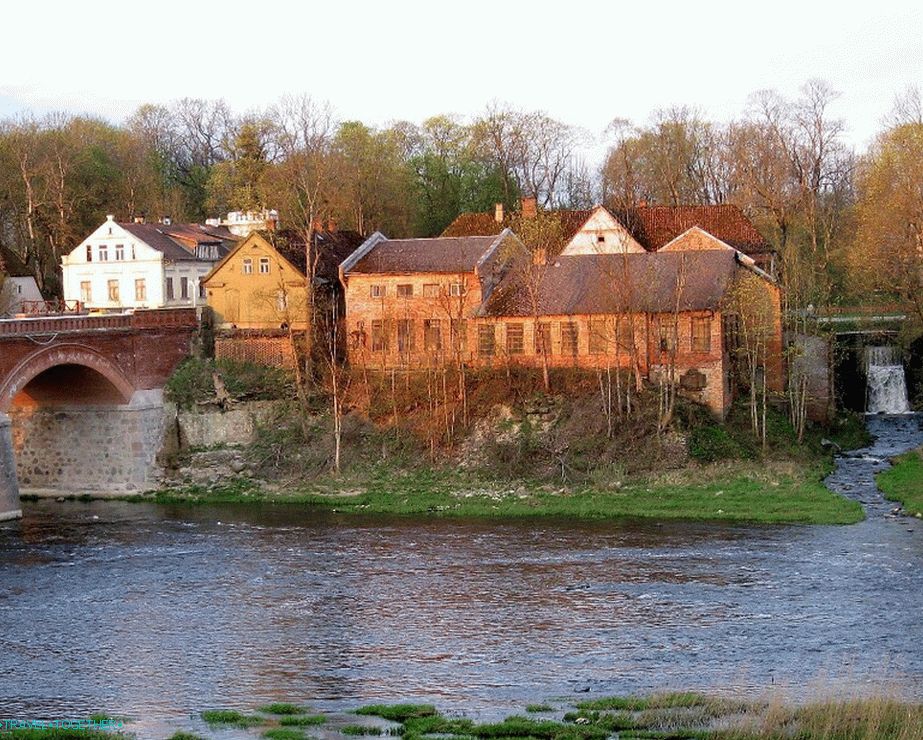 Reka Venta v bližini mesta Kuldiga