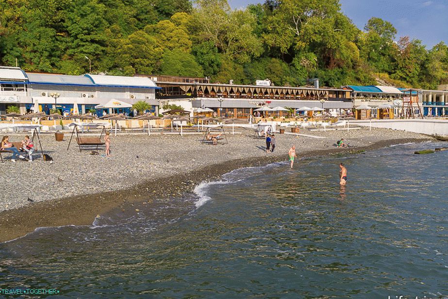 Osrednja plaža v Sočiju