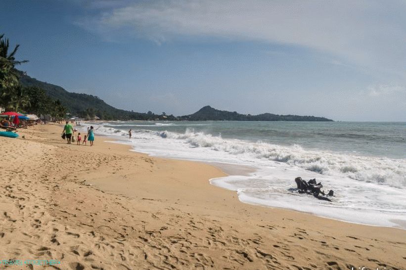 Plaža Lamai, ena najboljših na otoku