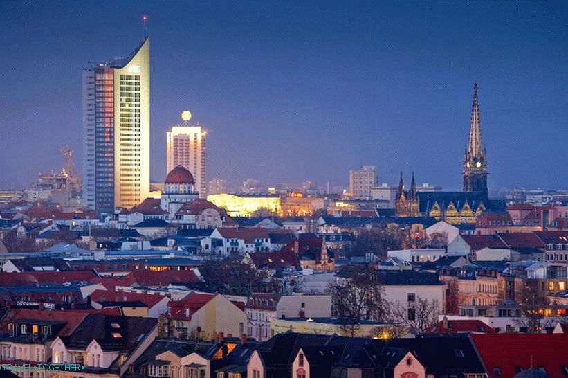 Panorama v Leipzigu