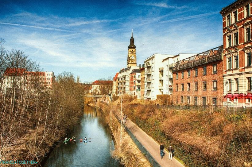 Majhen kanal v Leipzigu