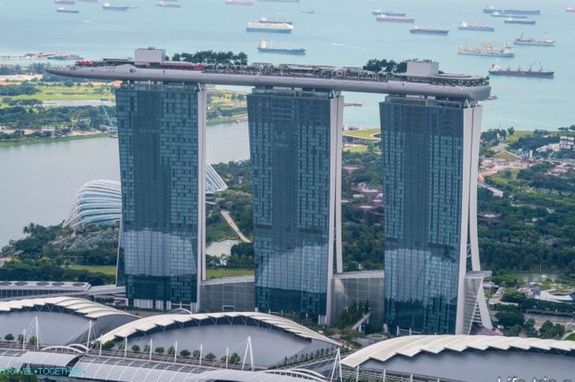 Pogled na hotel Marina Bay Sands